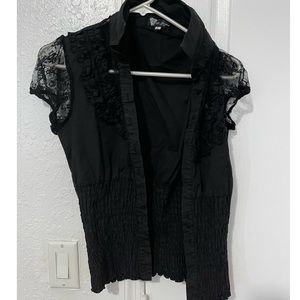Black cute blouse good condition
